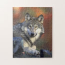 Buscar lobo salvaje puzzles Gris