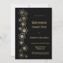 Buscar fiesta de cena elegante invitaciones Negro y oro