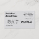 Buscar médico veterinario tarjetas de visita Para mascotas
