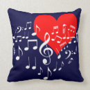 Buscar corazones musicales cojines Romántico