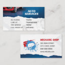 Buscar tienda del neumático tarjetas de visita Reparación