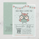 Buscar búho invitaciones Futura madre