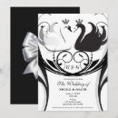 Buscar cisne negro elegante invitaciones Clásico