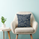 Buscar navy floral cojines Azul marino