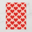 Buscar con corazones postales Rojo