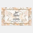 Buscar amor rectangulares pegatinas Amor en flor