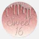 Buscar sweet 16 pegatinas Oro