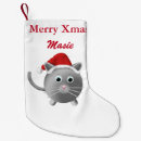 Buscar gato gris calcetines navideños Navidad