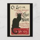 Buscar le chat noir postales Retro