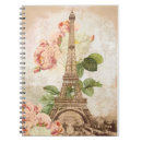 Buscar torre eiffel del vintage libretas Romántico