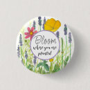 Buscar flores pintadas a mano chapas General y unisex