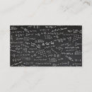 Buscar matemáticas tarjetas de visita Estudiante