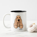 Buscar perro de cocker spaniel tazas General y unisex