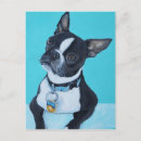 Buscar perro blanco negro postales Azul