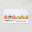 Buscar yogur tarjetas de visita Dulces