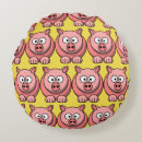 Buscar cerdos divertidos cojines Rosa