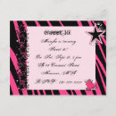 Buscar zebra print invitaciones Rosa