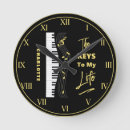 Buscar amante del piano relojes de pared Pianista