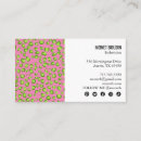 Buscar leopard print tarjetas de visita Moda