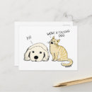 Buscar perro del dibujo animado postales Lindo