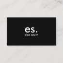 Buscar monogramas tarjetas de visita Sencillo