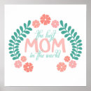 Buscar la mejor mamá del mundo posters Flores