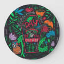 Buscar dia los muertos de relojes de pared Halloween