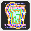 Buscar gato psicodélico pegatinas Divertido