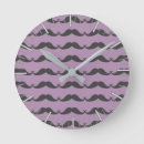 Buscar bigote relojes de pared Negro