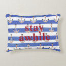 Buscar anclas azules cojines Blanco