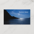 Buscar reflexión del agua tarjetas de visita Océano