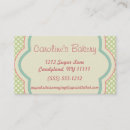 Buscar lunares del vintage tarjetas de visita Panadería