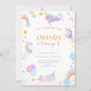 Buscar arco iris unicornio invitaciones Chica