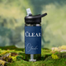 Buscar personalice agua botellas Azul