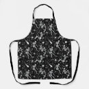 Buscar esqueleto delantales Negro