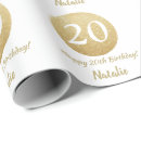 Buscar oro blanco papel de regalo Cumpleaños feliz