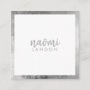 Buscar gris metálico tarjetas de visita Minimalista