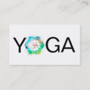 Buscar instructor la yoga de tarjetas de visita Acuarela