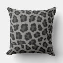 Buscar estampado leopardo gris cojines Negro