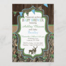 Buscar camuflaje verde invitaciones Chico