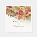 Buscar hojas de otoño servilletas Elegante