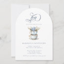 Buscar fiesta del té vintage invitaciones Prometida