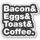 Buscar bacon pegatinas Frío