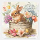 Buscar vintage bunny pegatinas Primavera