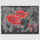 Buscar flor roja papel de seda Amapola