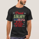 Buscar marido orgulloso camisetas Ejército