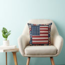 Buscar bandera americana cojines Rojo blanco azul