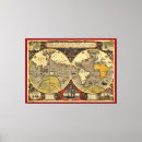 Buscar mapa del mundo elegante posters Antiguo