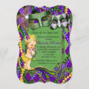 Buscar mardi gras invitaciones Morado