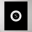 Buscar corporativo posters Negro y blanco